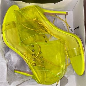 Women Lime green heels